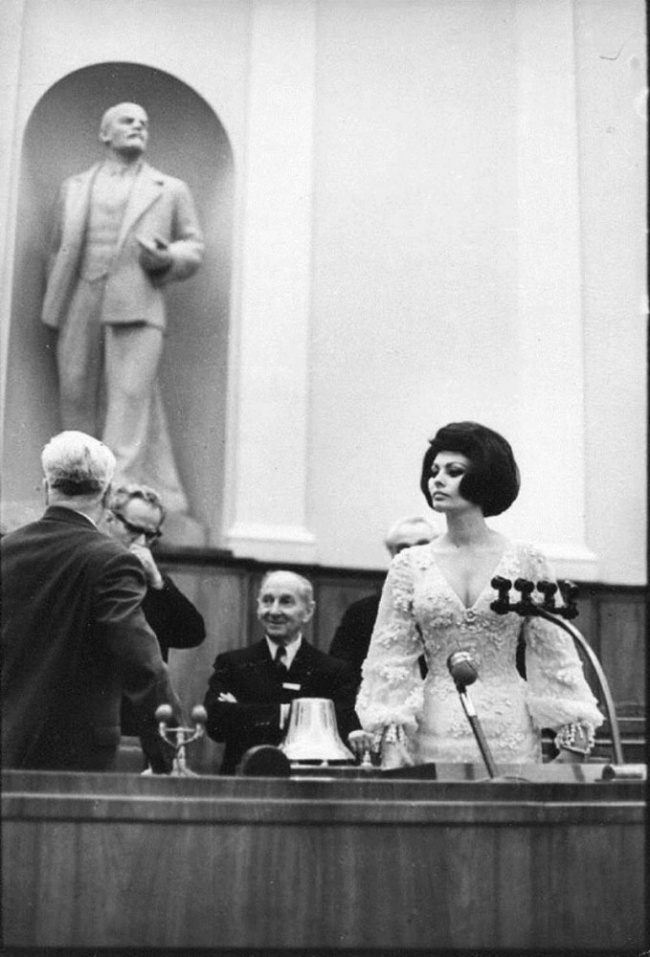 Софи Лорен в Кремлевском дворце, 1965
