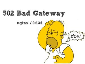 502 Bad Gateway ошибка на стороне сервера