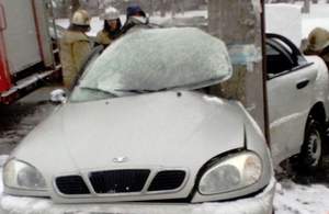 В Кременчуге «Daewoo Lanos» врезался в столб