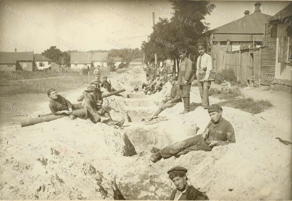 Будівництво водопроводу на Щеміловке Кременчук 1924 рік