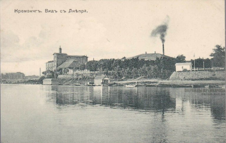 Кременчуг Вид с Днепра 1910 год открытка номер 500
