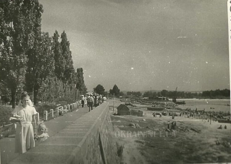 Набережна Дніпра Кременчук 1953 рік фото номер 891