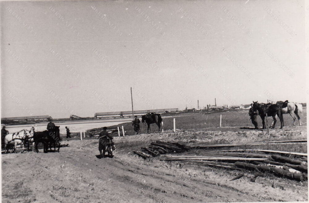 Вид на Крюківський міст, Крюків, вересень 1941 фото 1300