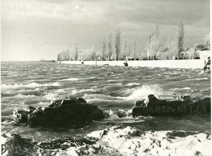 Набережна Дніпра під час повені 1954 рік фото 1330