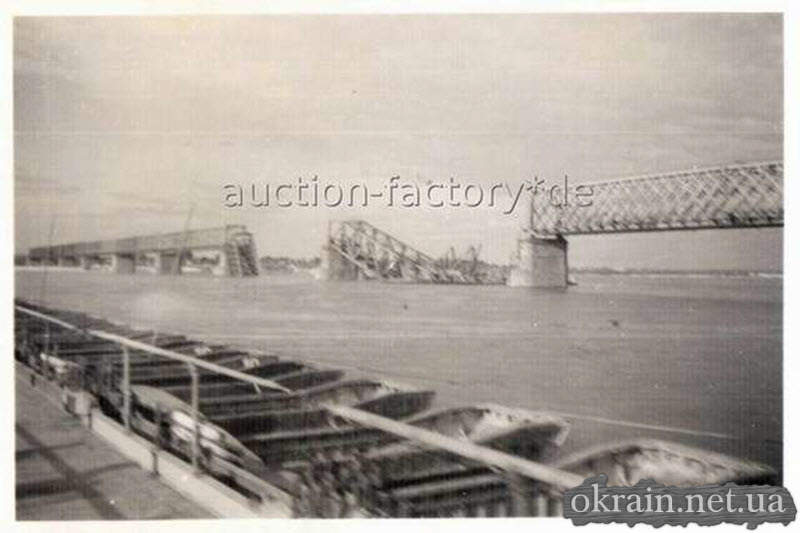 Фото моста с переправы 1941 год Кременчуг - фото № 77
