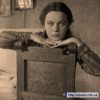 Portrait of a girl on a chair Kremenchuk 1934 photo 382