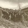Builders of the bridge across the Dnieper Kremenchuk Ukraine 1949 photo 364