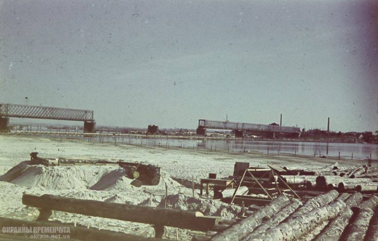 Разрушенный мост Кременчуг 1941 год - фото № 1982