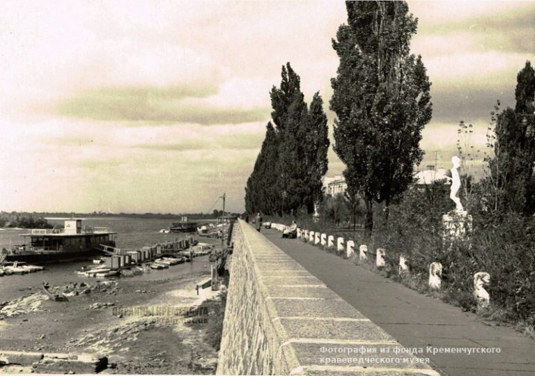 Набережная Днепра Кременчуг 1960-е фото номер 2103