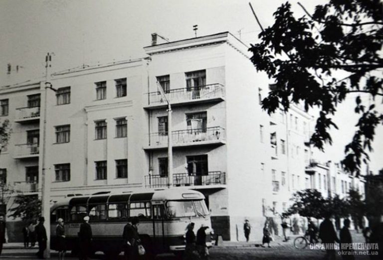 Перекресток улиц Шевченко и Ленина Кременчуг 1960-е фото номер 2164