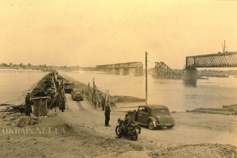 Переправа и мост в Кременчуге 1941 год фото номер 2370