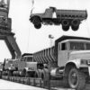 Loading KrAZ trucks for export to the GDR photo 2443