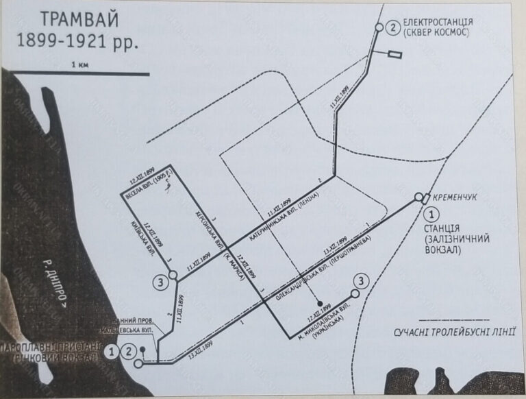 Схема трамвайних маршрутів 1899-1921 роки фото 2522