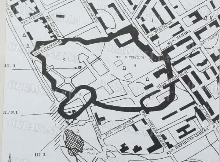 Територія Кременчуцької фортеці 1748 року на плані Кременчука фото 2552