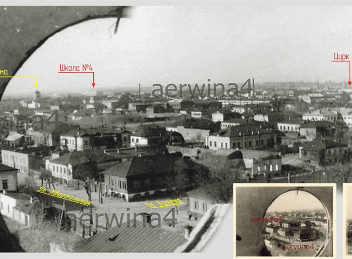Вид на Кременчук з даху сукняної фабрики 1942 рік фото №2704