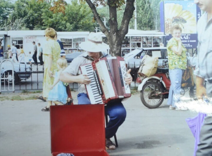 Вуличний акордеоніст у Кременчуці фото №2706