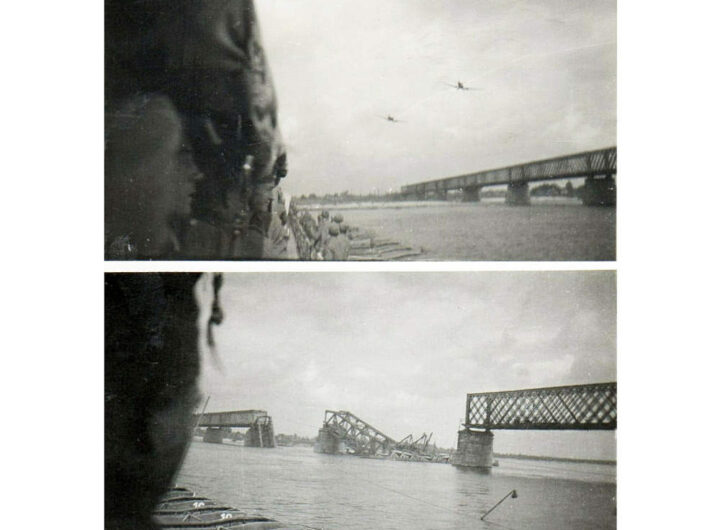 На понтонній переправі через Дніпро 1941 рік фото №2826