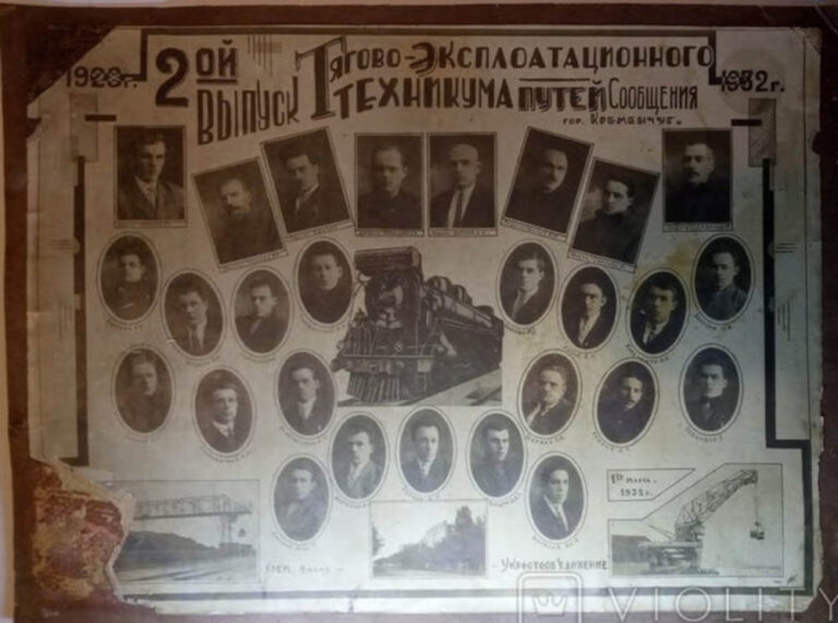 2-й випуск Тягово-експлоатаційного технікуму шляхів сполучення 1932 рік фото №2859