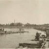 Construction of the crossing from Velikiy Kremenchuk Island, 1941, photo #2865