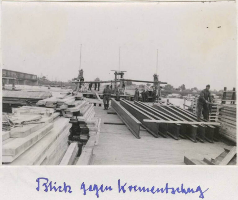 Будівництво мосту Остланд, 1941 рік фото №3166