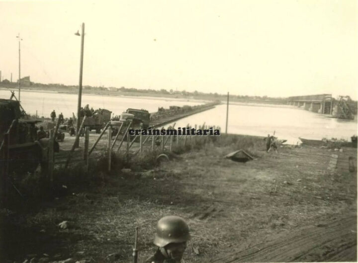 Переправа та та зруйнований залізничний міст 1941 рік фото №3355