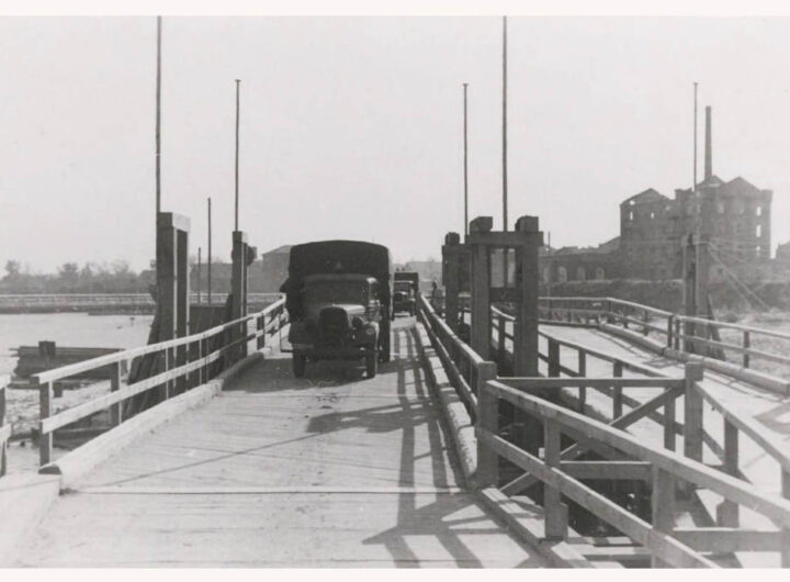 Крюків, в'їзд на автомобільний міст Остланд, 1941 рік, фото №3362