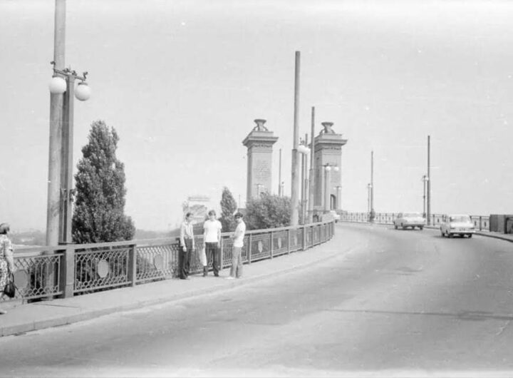 Крюківський міст в Кременчуці, 1974 рік, фото №3382