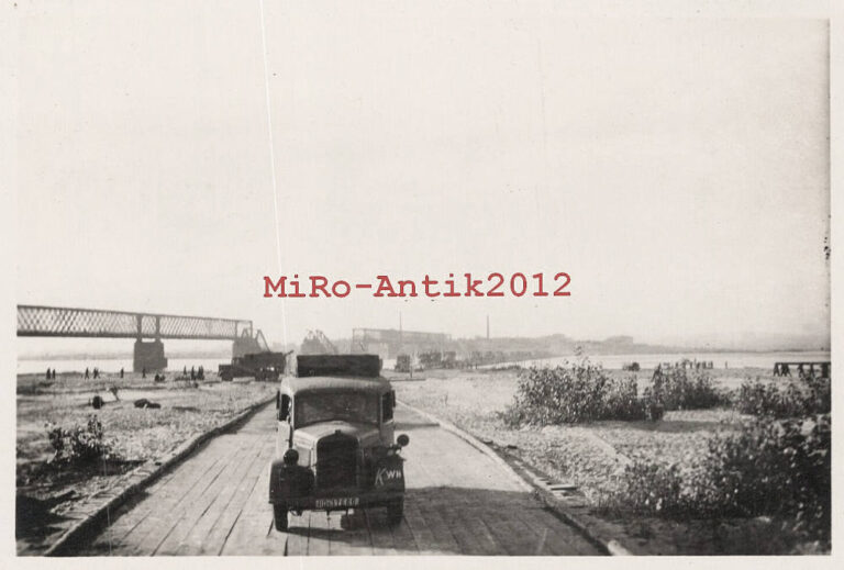 Німецька понтонна переправа, 1941 рік, фото №3434