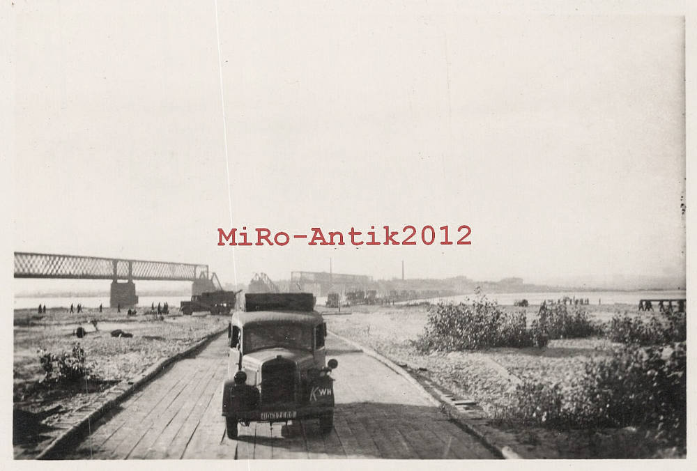 Німецька понтонна переправа, 1941 рік, фото №3434