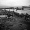 Crossing and destroyed bridge, 1941, photo #3502