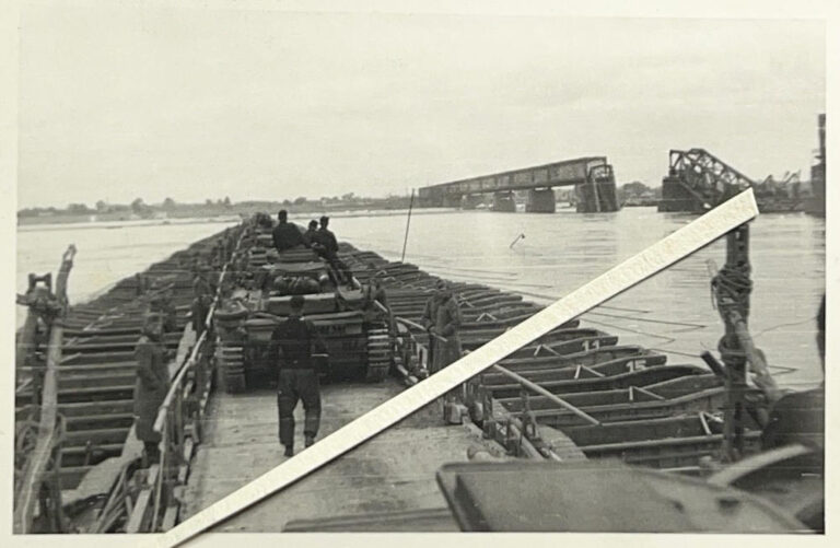 Німецькі танки на понтонній переправі, 1941 рік, фото №3561