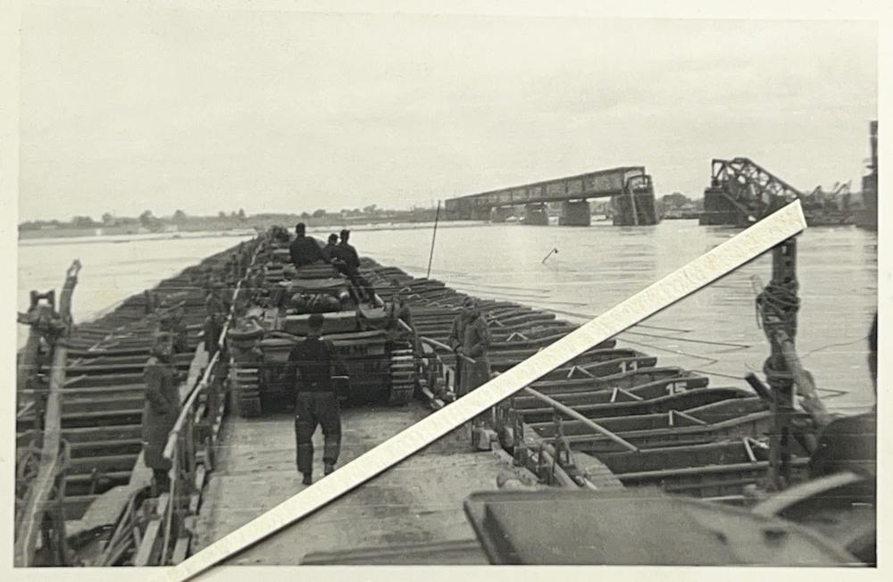 Німецькі танки на понтонній переправі, 1941 рік, фото №3561