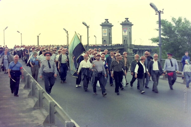 Піший похід шахтарів, Кременчук, 1998 рік, фото №3627