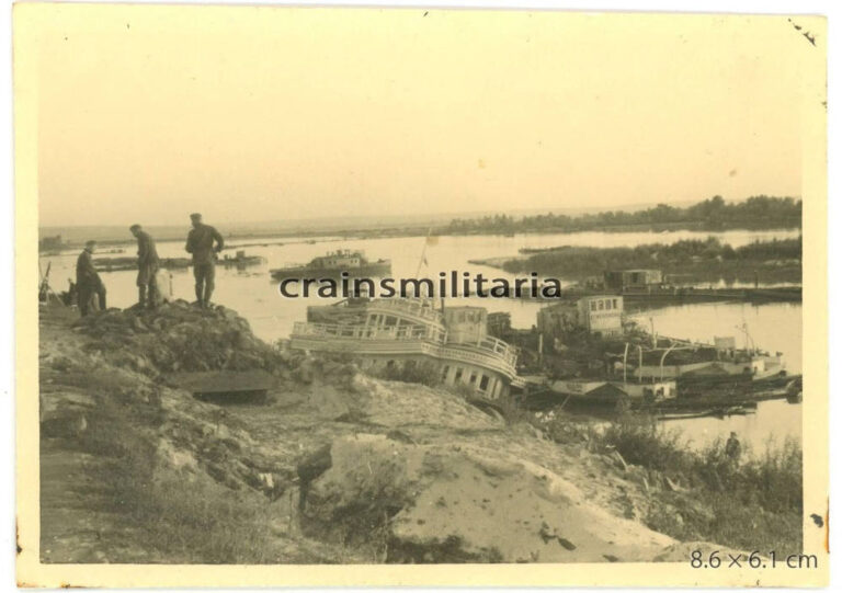 Пароплави біля набережної, Кременчук, 1941 рік, фото №3639
