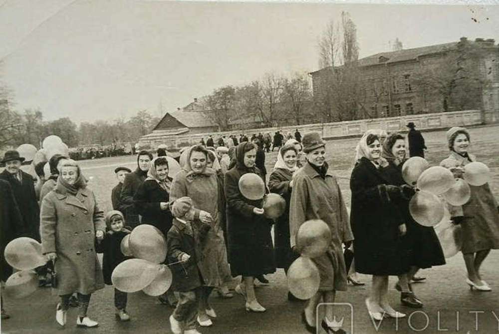 На параді, Кременчук, 1965 рік, фото №3661