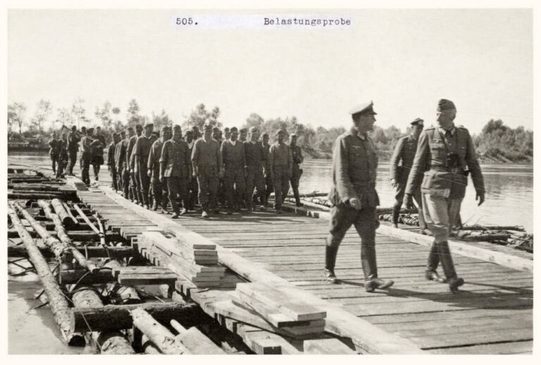 Випробування на міцність наплавного мосту, 1941 рік, фото №3682