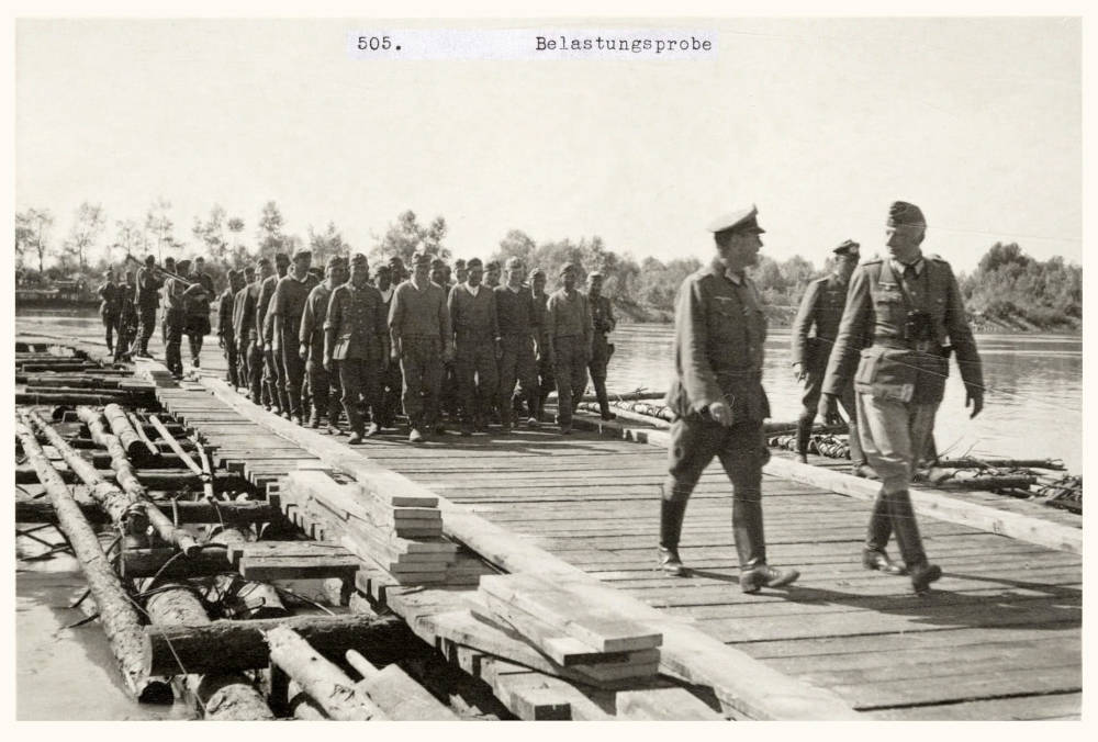 Випробування на міцність наплавного мосту, 1941 рік, фото №3682