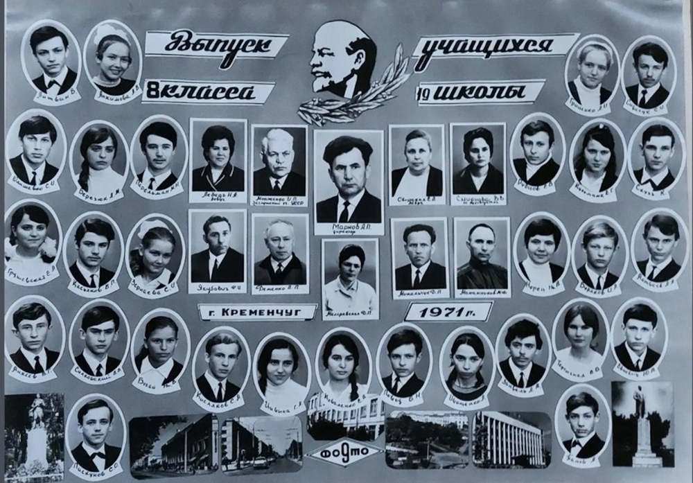 Випуск учнів 8-го класу школи №19, 1971 рік, фото №3739