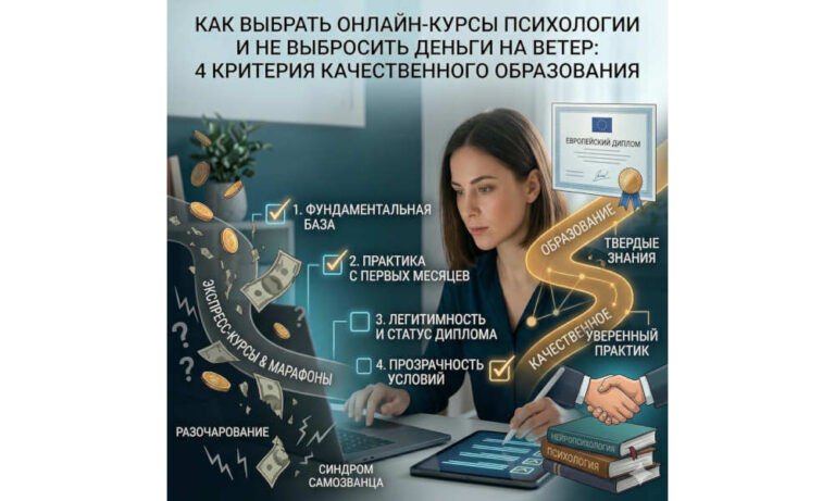 Как выбрать онлайн-курсы психологии и не выбросить деньги на ветер: 4 критерия качественного образования