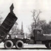 KrAZ-222 dump truck in Poshtovy Square, 1959, photo #3841