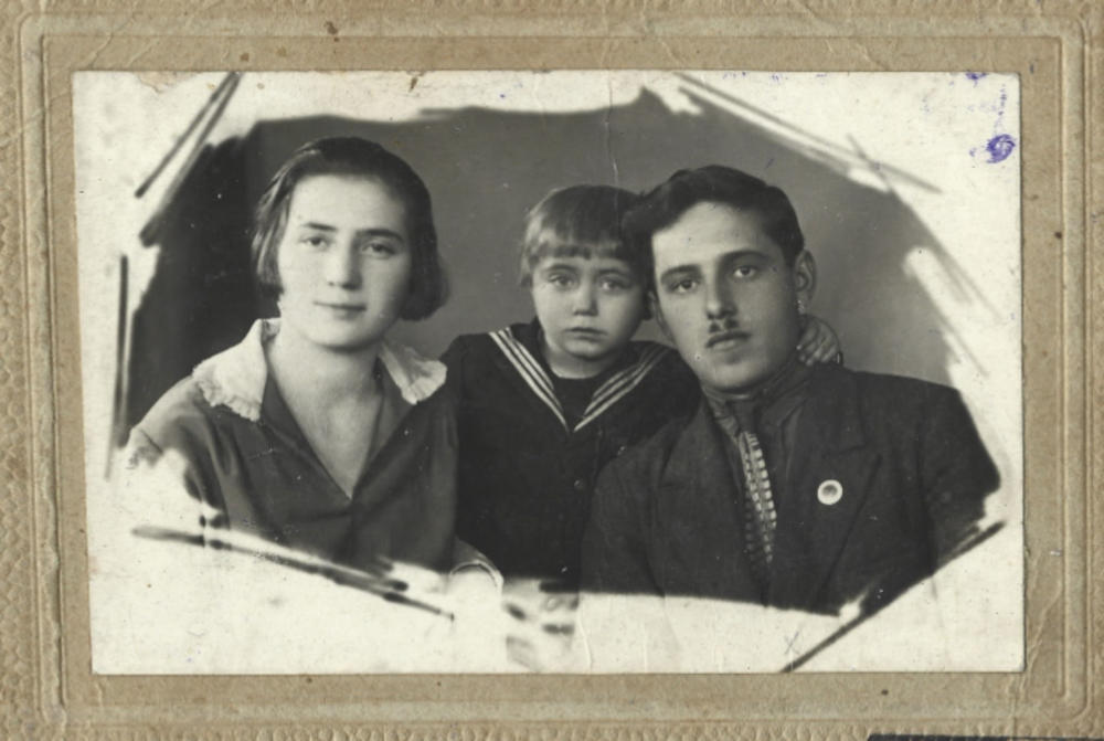 Володя Герцберг з батьками, 1932 рік, фото №3936
