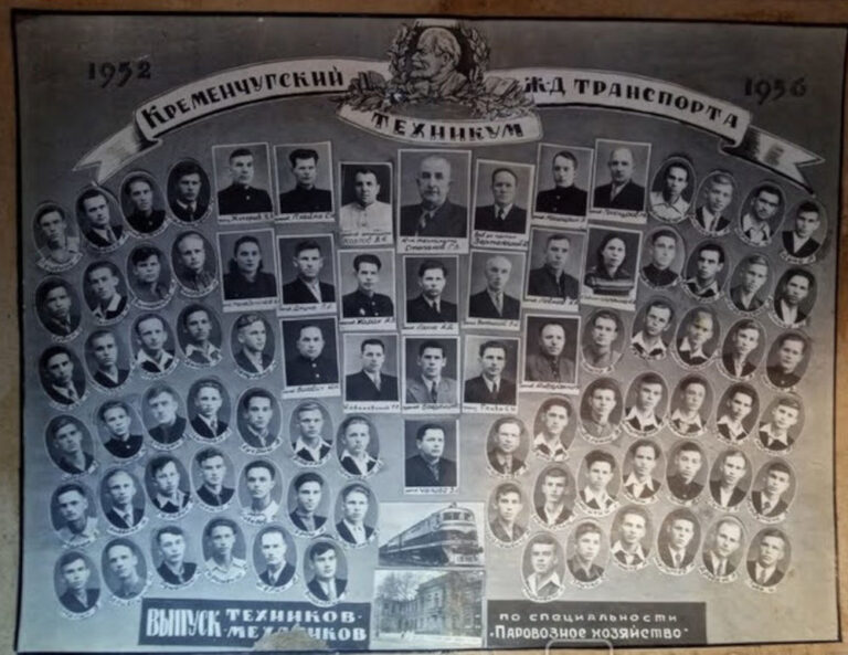 Випуск техніків-механікив, технікуму залізничного транспорту, 1956 рік, фото №4015