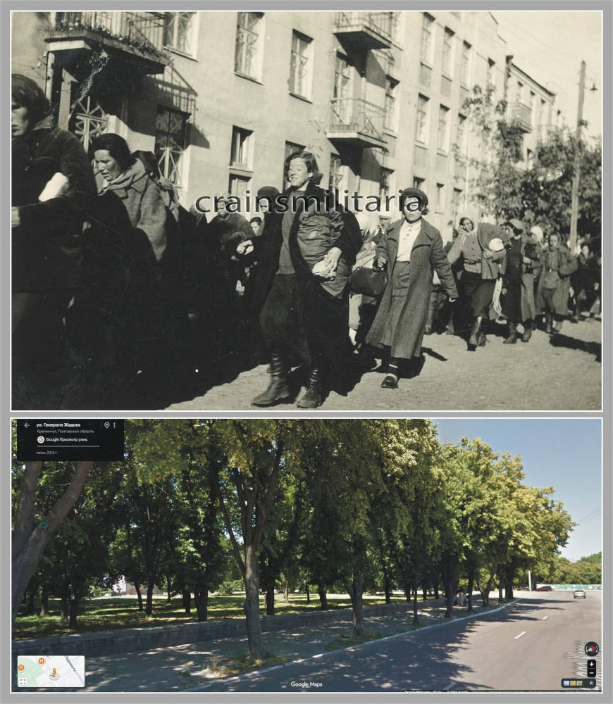 Колона полонених радянських жінок, 1941 рік, фото №4161