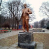 Sculpture of Lenin in the KVBZ Park, archival photo No. 4180