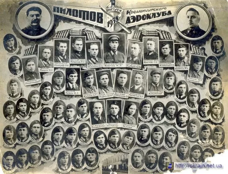 Випуск пілотів Кременчуцького Аероклубу 1938 фото 546