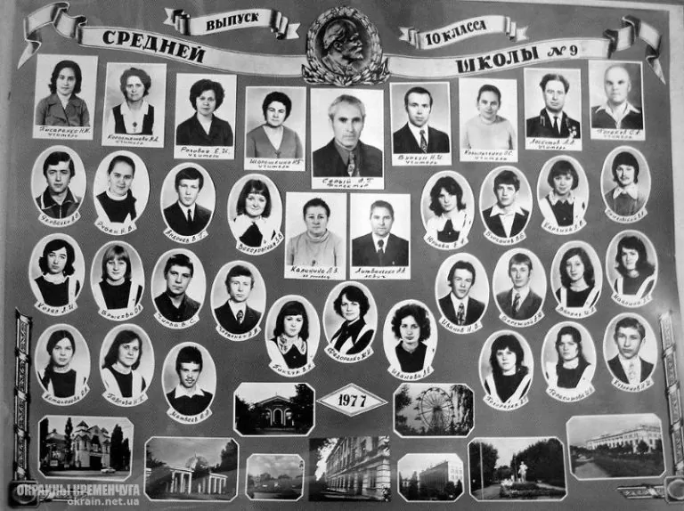 Выпуск 10 класса школы № 9 Кременчуг 1977 год — фото № 1911