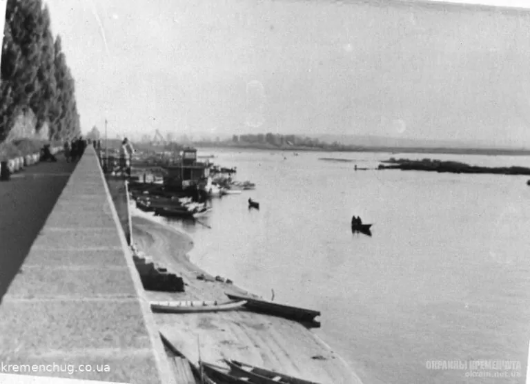 Набережная Днепра Кременчуг 1960-е фото № 2040