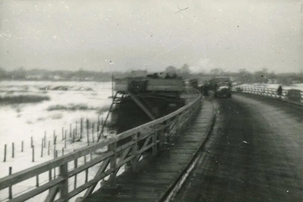 Міст Рунштедта в Кременчуці, 1943 рік, фото №3377