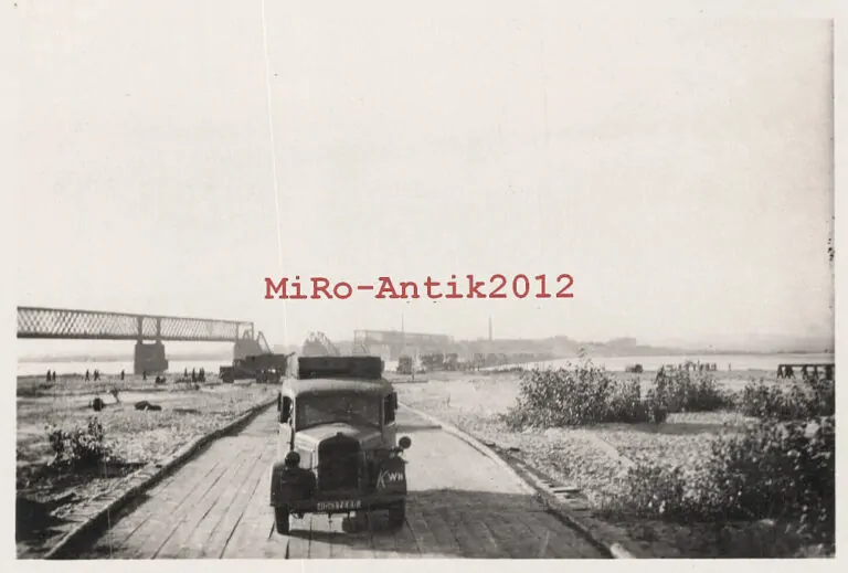Німецька понтонна переправа, 1941 рік, фото №3434